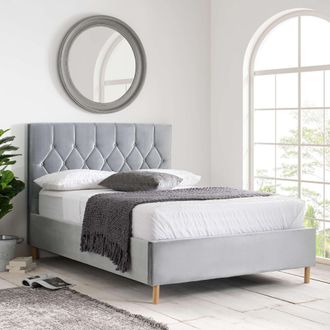 Birlea Loxley Bed in Grey | Size: Small Double