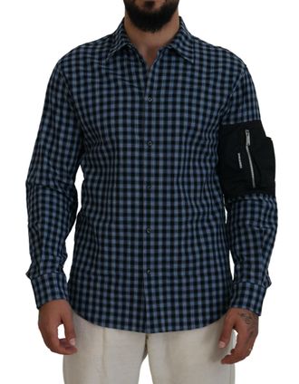 Dsquared2 Dsquared&sup2; Arm Plaid Men Long Sleeves Mens Shirt (Pre-Owned)