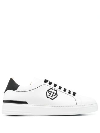 Philipp Plein low-top leather sneakers - Black