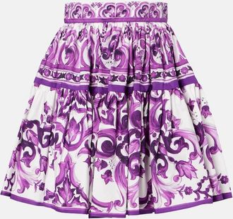 Dolce & Gabbana Minigonna Majolica in popeline di cotone
