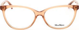 Max Mara MM5018 Rectangular Acetate Eyeglasses - Brown