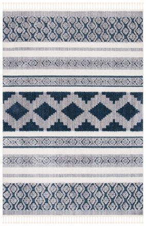 Safavieh Alfombra poli&eacute;ster neutrale/blu 160 x 229 cm