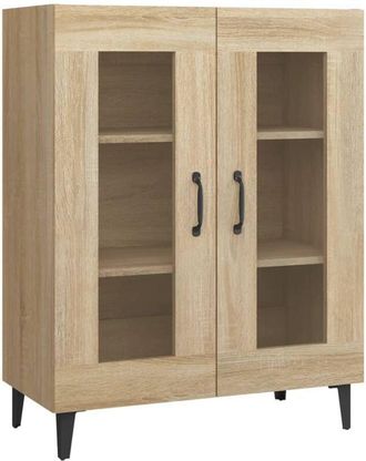 vidaXL Sideboard Sonoma Oak 69.5x34x90 cm Engineered Wood Vidaxl
