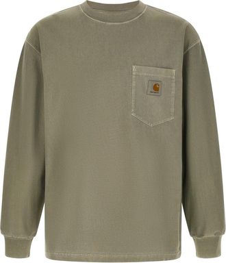 Carhartt Work in Progress Green Crew Neck T-Shirt