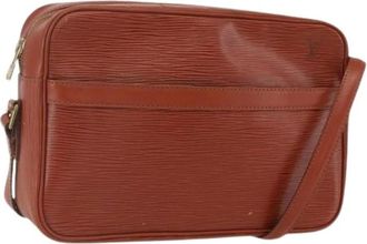 Louis Vuitton Pre-owned Cross Body Bags, female, Brown, Size: ONE SIZE Pre-owned Leather Cross Body Bag