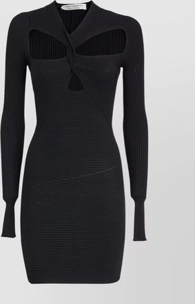 Alberta Ferretti short dress featuring cut-out pattern