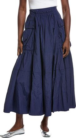 Gracia Long Parachute Cargo Skirt