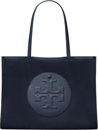 Tory Burch Borsa tote Ella media con logo goffrato - Blu