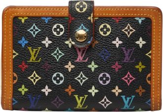 Louis Vuitton Black Multi-Color Pvc Leather Wallet (Bi-Fold) (Pre-Owned)