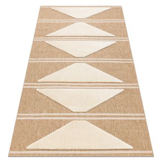 RugsX Rugsx - Spark 0698a Alfombra Beige / Crema - Geom&eacute;trico, Triangulos, Sisal, Estructural Beige 200x290 Cm
