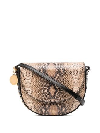 Stella McCartney Frayme schoudertas met omslag - Bruin
