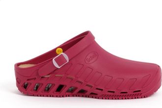 Scholl Clog Evo, Womens Health Care Professional Shoe, Wine, EU 37 - UK 4, Wine, 5 UK