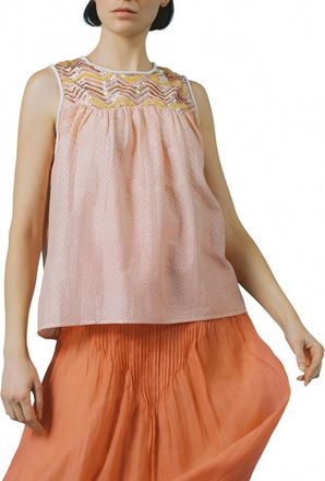 Thierry Colson Zuned Top In Pink