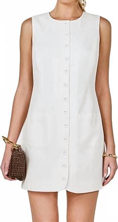 endless rose Lola Mini Dress In White