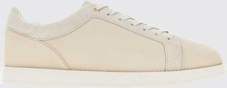 Brunello Cucinelli Sneakers low top in pelle e suede con logo stampato