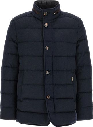 Moorer Nomos-LS9 Jas - Heren - Winterjassen - Blauw - S - Wol - Jassen