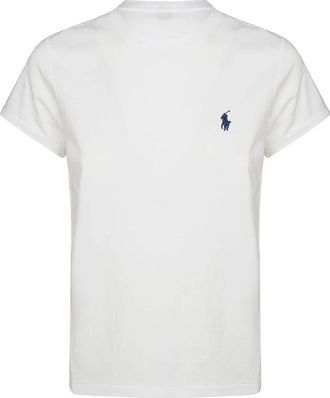 Polo Ralph Lauren Tops, Dames, Wit, M, Casual Korte Mouw Tee