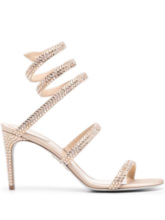 Rene Caovilla Cleo 105mm sandals - Gold