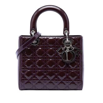 Dior Pre-owned Dior Medium Patent Cannage Lady Dior Ladies 8O25G74D8OJFIMSG