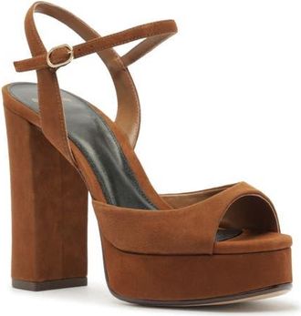 Alexandre Birman Amy Platform Sandal in Espresso at Nordstrom, Size 11.5
