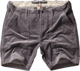 Relwen Mens Cord Supply Short In Rhino Grey