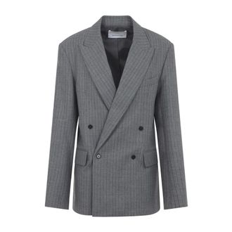 Frankie Shop Blazers, female, Gray, Size: M Womens Clothing Jacket Grey Aw25