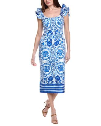Adrianna Papell Column Midi Dress