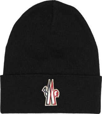 Moncler wollen muts met logo
