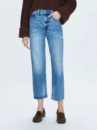 Pistola Denim Cassie Super High Rise Straight Leg Crop Jeans In Central Vintage