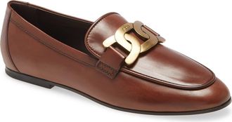 Tod's Chain Buckle Loafer in Brown at Nordstrom, Size 7Us