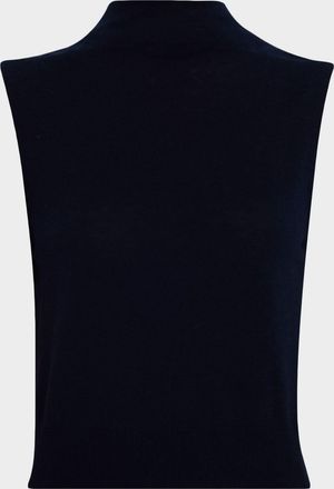 Vince Sleeveless Mock-Neck Top