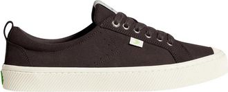 Cariuma Womens Cariuma OCA Low Sneakers Dark Brown Canvas Casual Shoes GAL1713