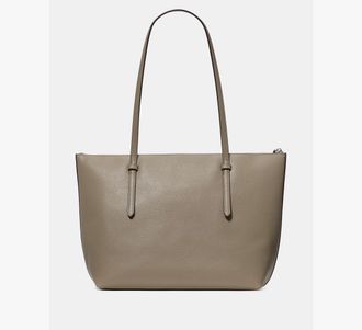 Kate Spade New York Womens All Day Tote Bag in Grey | Pebble Grain Leather