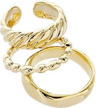 Panacea Set of 3 Rings in Gold at Nordstrom Rack