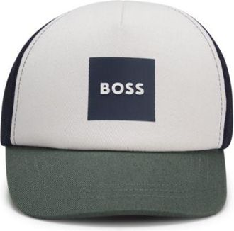 BOSS Kids cotton-twill cap with mesh back