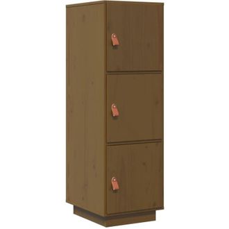 vidaXL Highboard Honey Brown 34x40x108.5 cm Solid Wood Pine Vidaxl