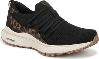 Rykä Jumpstart Lace Slip-On Sneaker in Black Leopard at Nordstrom, Size 6.5