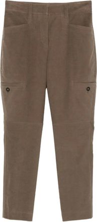 Brunello Cucinelli zip-hem trousers - Brown