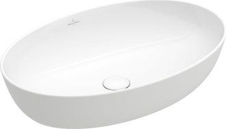Villeroy & Boch Artis opzetwastafel - ovaal 61x41cm - zonder overloop wit