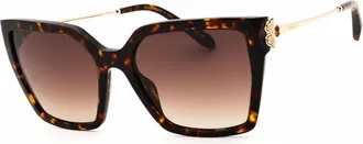 Chopard Brown Gradient Butterfly Ladies Sunglasses SCH371S 0909 56