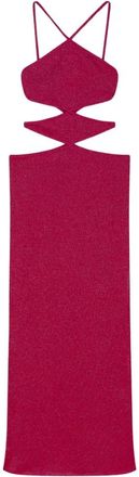 Circus Hotel Party Dresses, female, Pink, Size: 2XS Fuchsia Crossed Strap Cut Out Dress