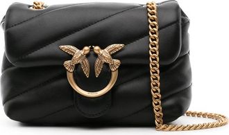 Pinko Love Baby Puff Leather Crossbody Bag