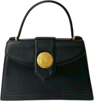 Saint Laurent Pre-owned Handbags, female, Black, Size: ONE SIZE Pre-owned Vintage Leather Handbag