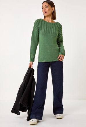 Roman Yoke Stitch Detail Jumper