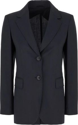 Max Mara Blazer - Dames - Blazers - Blauw - L - Leer - Jassen