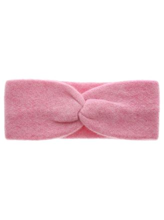 Zwillingsherz Stirnband ZWILLINGSHERZ Classic, Damen, rosa (melange pink), Strick, Kaschmir, M&uuml;tzen Stirnband, Knoten vorn, Cashmere, Feinstrick