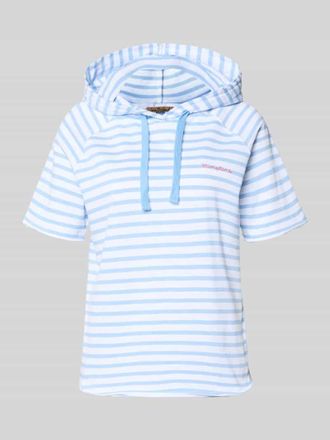 Smith & Soul Relaxed Fit Sweatshirt mit Kapuze und 1/2-Arm in Hellblau, Gr&ouml;&szlig;e XL