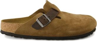 Birkenstock Boston - Heren - Slip ons - Groen - 41 EU - Leer - Schoenen