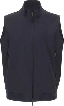Roberto Ricci Design Blouson Sans Manche Montecristo - Heren - Bodywarmers - Zwart - M - Leer - Jassen