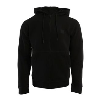 HUGO BOSS Hoodies & sweatvesten, Heren, Zwart, XL, Katoen, Zetalky Zip-through